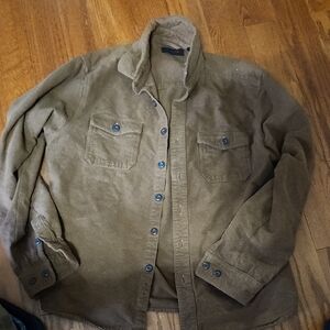 Men's Brown Button Up Shirt